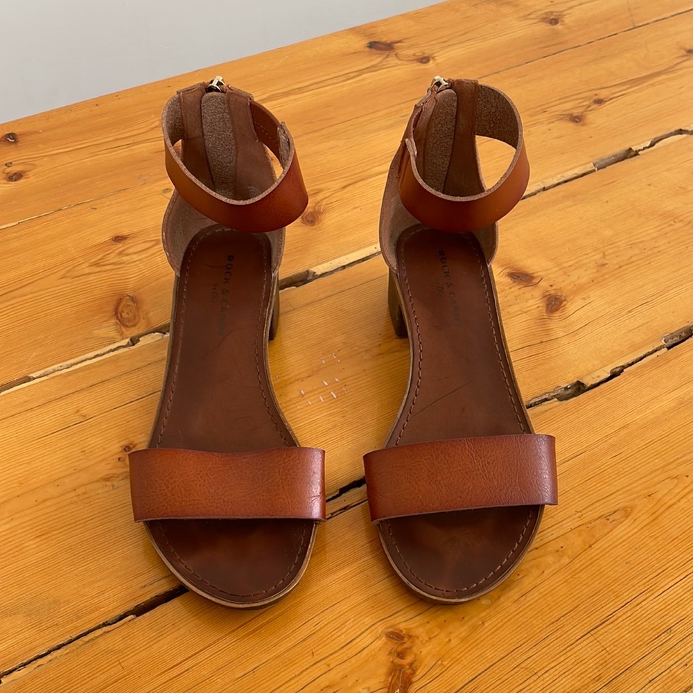 Brown/Cognac Sandals, women’s size 7
